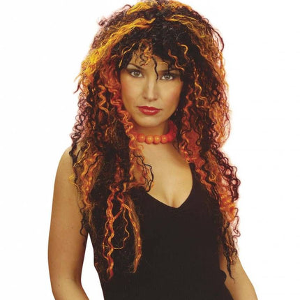 Halloweenaccessoires pruik Vamp