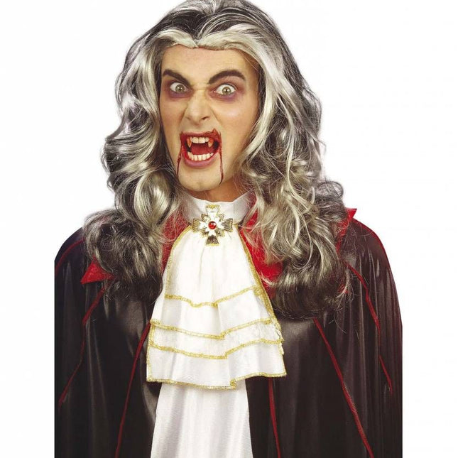 Halloweenaccessoires: Pruik Vampier lang