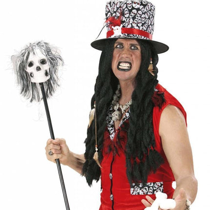 Halloweenaccessoires: Pruik Voodoo