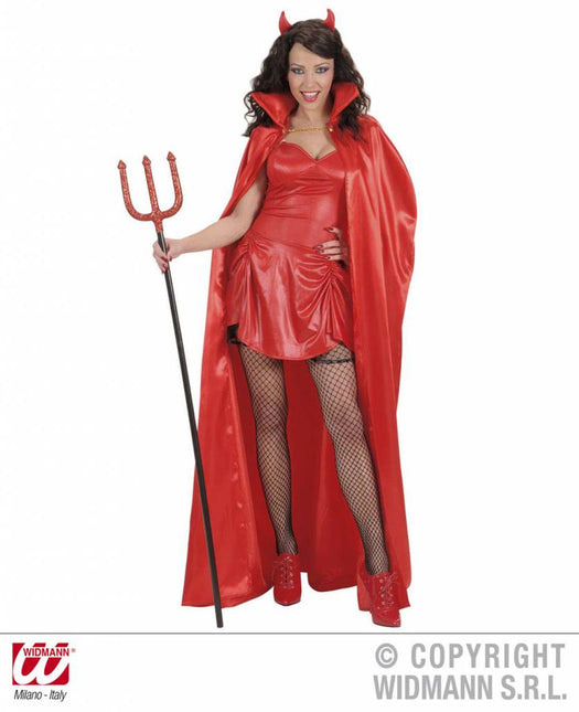 Halloweenaccessoires satijnen cape roodcm