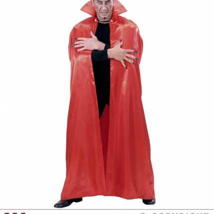 Halloweenaccessoires satijnen cape roodcm