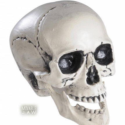 Halloweenaccessoires schedel met beweegbare kaak 25cm