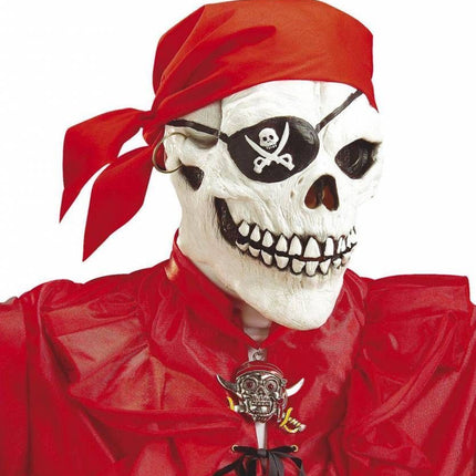 Halloweenaccessoires schedelmasker piraat