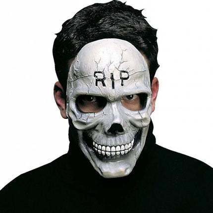 Halloweenaccessoires schedelmasker r.i.p.
