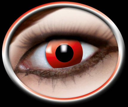 Halloweenaccessoires: Set kleurlenzen Rood