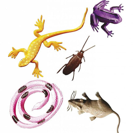 Halloweenaccessoires: Set van 12 griezel dieren