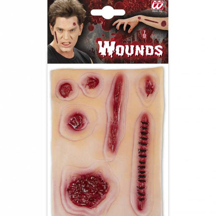Halloweenaccessoires set van wonden
