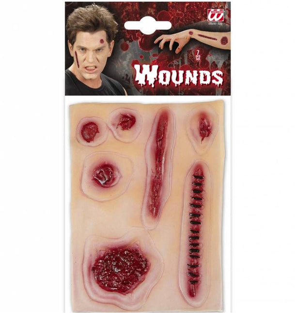 Halloweenaccessoires set van wonden