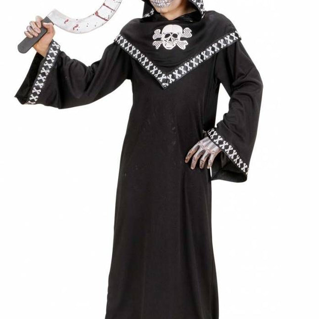 Halloweenaccessoires sikkel met bloed 45cm