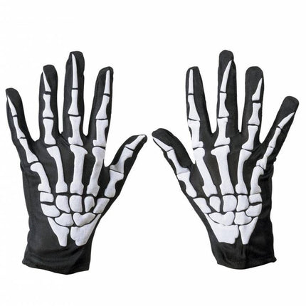 Halloweenaccessoires: Skelet-handschoenen