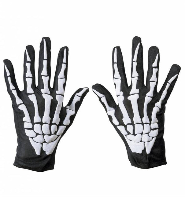 Halloweenaccessoires: Skelet-handschoenen
