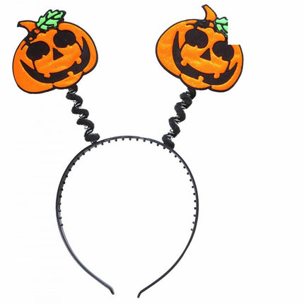 Halloweenaccessoires spiegelend hoorntje pompoen