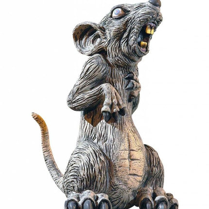 Halloweenaccessoires staande rat 32cm