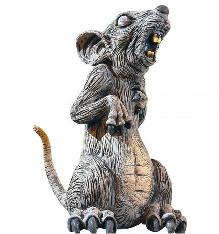 Halloweenaccessoires staande rat 32cm