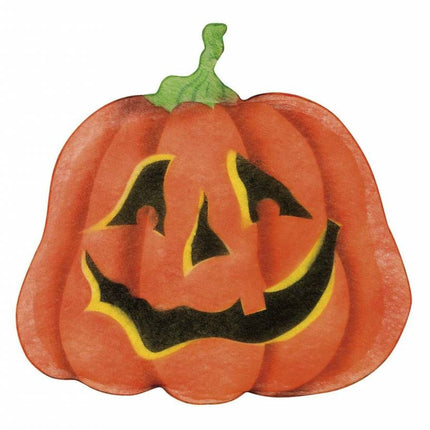 Halloweenaccessoires stoffen wanddecoratie pompoen