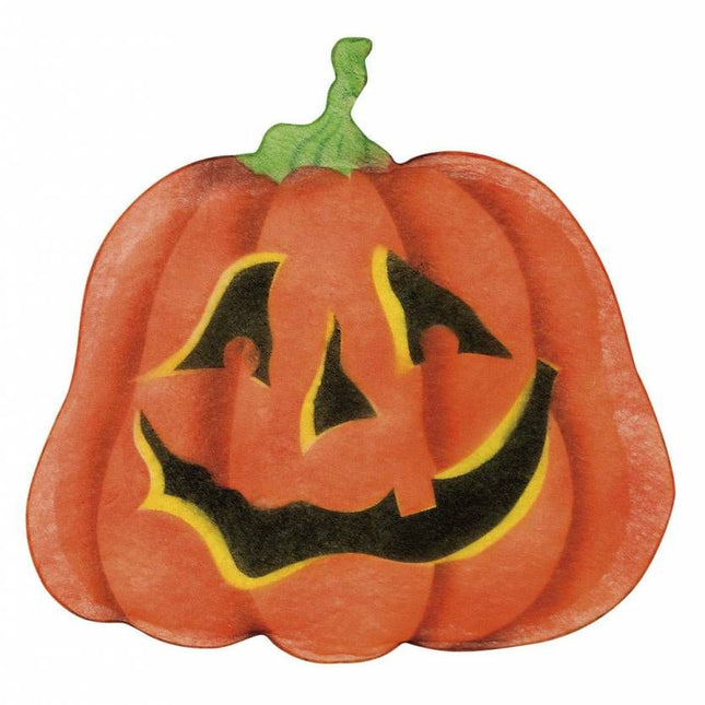 Halloweenaccessoires stoffen wanddecoratie pompoen