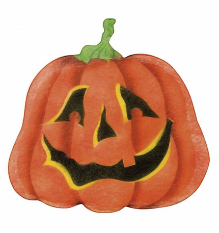 Halloweenaccessoires stoffen wanddecoratie pompoen