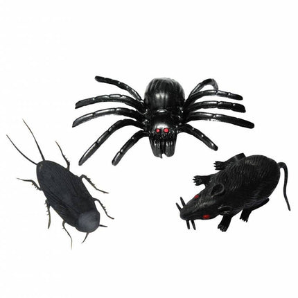 Halloweenaccessoires terugtrek insekten