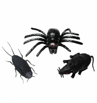 Halloweenaccessoires terugtrek insekten