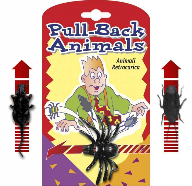Halloweenaccessoires terugtrek insekten