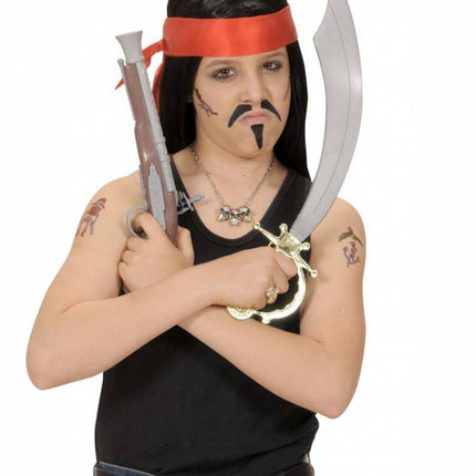 Halloweenaccessoires tijdelijke tattoo make-up kit