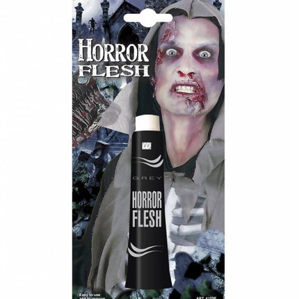 Halloweenaccessoires tube grijs horror vlees