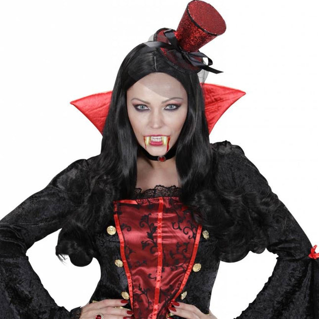 Halloweenaccessoires vampier tand lichtgevend in donker