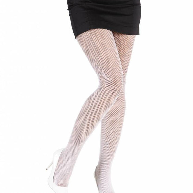 Halloweenaccessoires: Visnetpanty wit