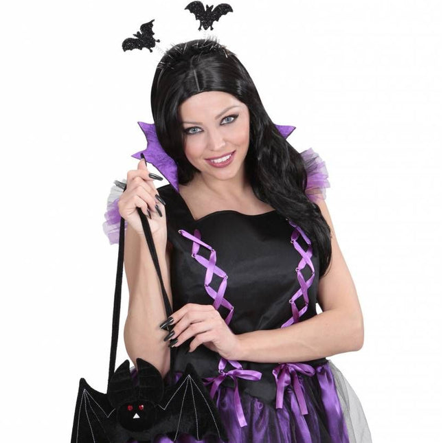 Halloweenaccessoires vleermuis handtas