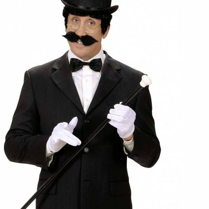Halloweenaccessoires vlinderstrik zwart