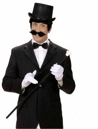 Halloweenaccessoires vlinderstrik zwart