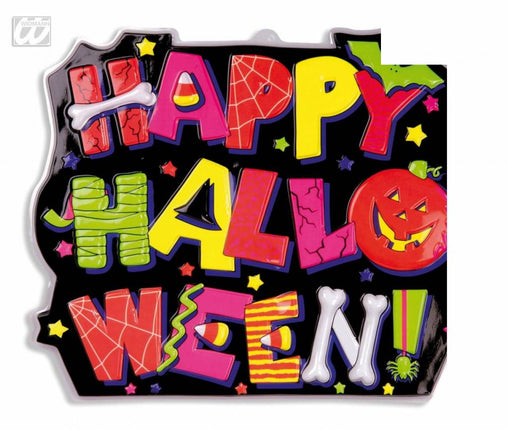 Halloweenaccessoires wanddecoratie happy halloween