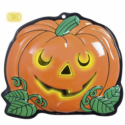 Halloweenaccessoires wanddecoratie pompoen
