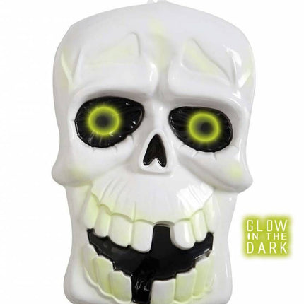Halloweenaccessoires wanddecoratie schedel lichtend in donker