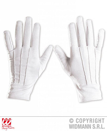 Halloweenaccessoires witte handschoenen
