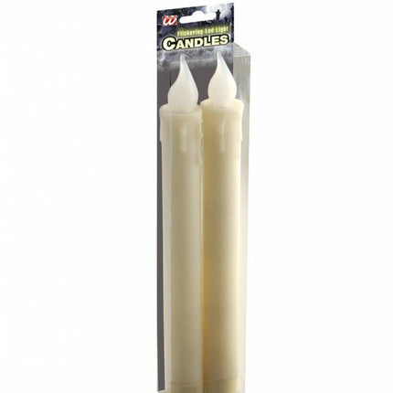 Halloweenaccessoires: Witte kaarsen