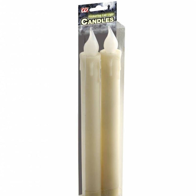 Halloweenaccessoires: Witte kaarsen