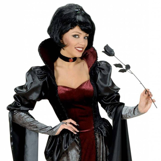 Halloweenaccessoires: Zwarte roos