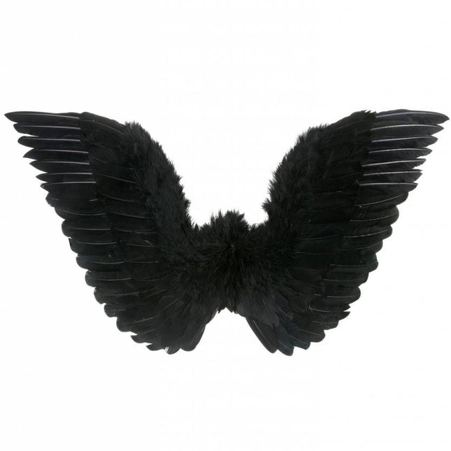 Halloweenaccessoires: Zwarte vleugels