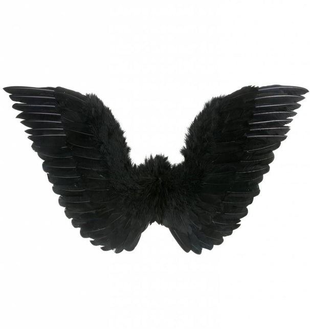 Halloweenaccessoires: Zwarte vleugels