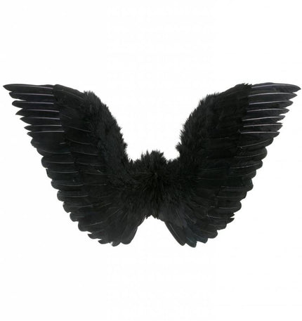Halloweenaccessoires: Zwarte vleugels