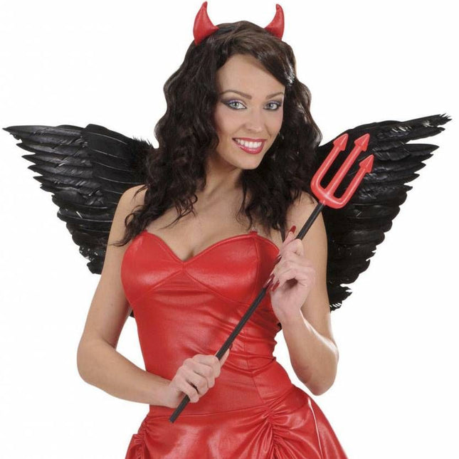Halloweenaccessoires: Zwarte vleugels