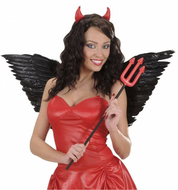Halloweenaccessoires: Zwarte vleugels