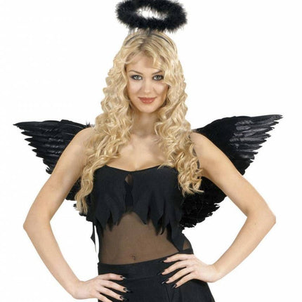 Halloweenaccessoires: Zwarte vleugels