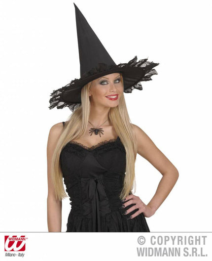 Halloweenaccessoires:Halsketting met spin
