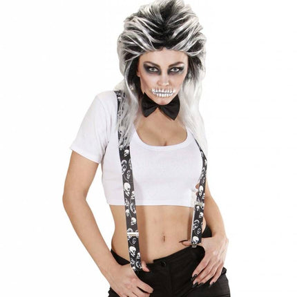 Halloweenartikel bretel schedels