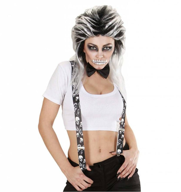 Halloweenartikel bretel schedels