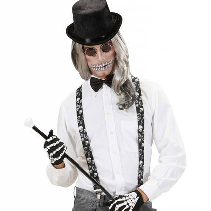 Halloweenartikel bretel schedels