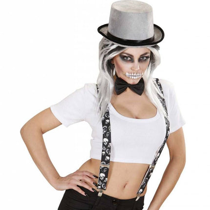 Halloweenartikel bretel schedels