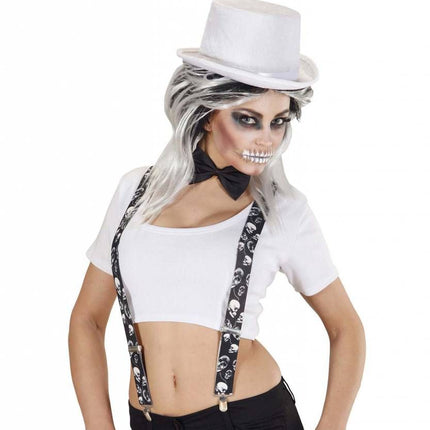 Halloweenartikel bretel schedels